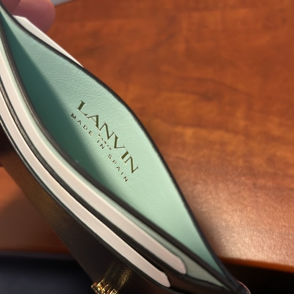 Lanvin Cardholder - Black w/Gold lettering and Hardware - Picture 4 of 8